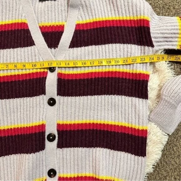 Scotch & Soda midi length knit striped cardigan XL New - Picture 7 of 9